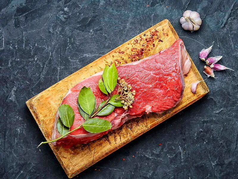Catering butcher steak